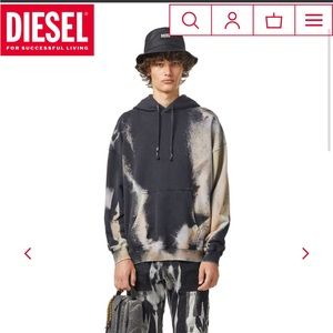 Diesel dyed hoodie
